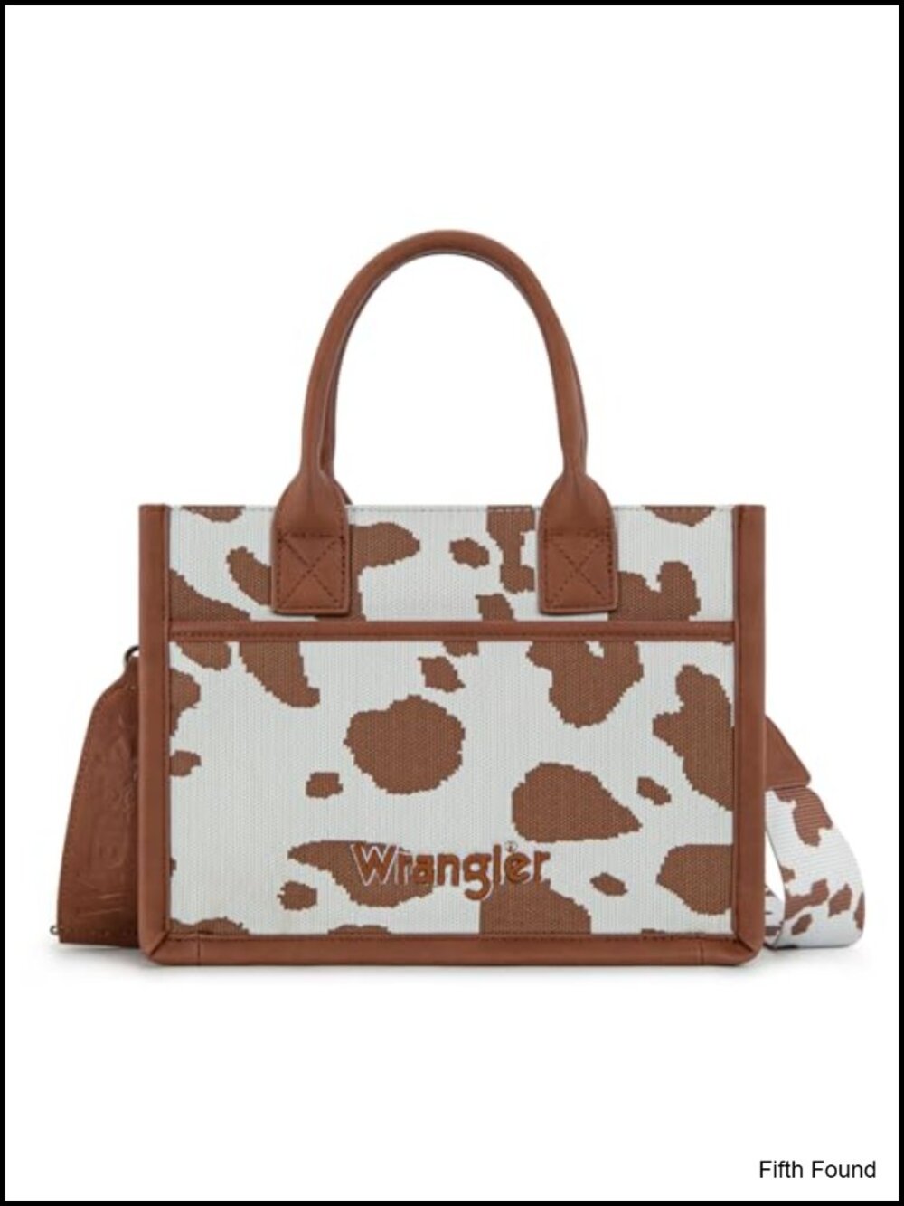 Western Cow Print Tote Bag Fringe Vegan Leather Satchel Purse